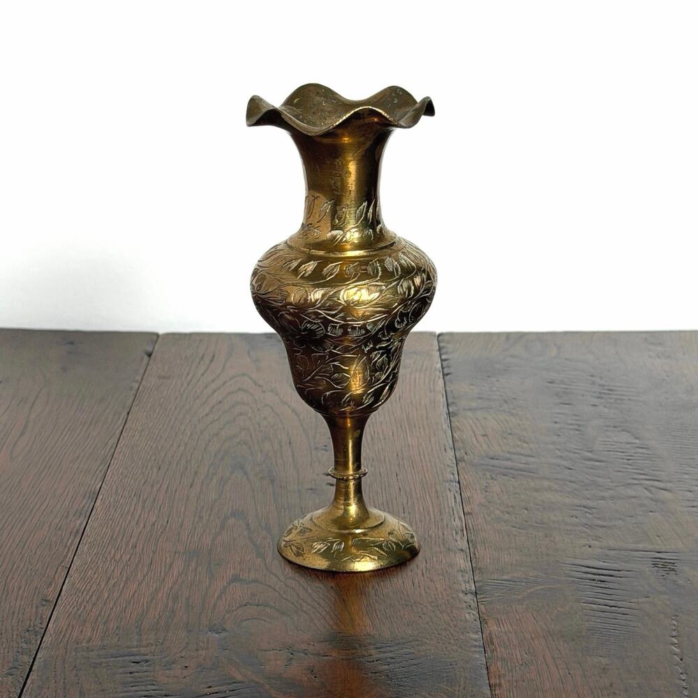 Vintage Brass Bud Vase | Small Brass Flower Vase | Home Decor